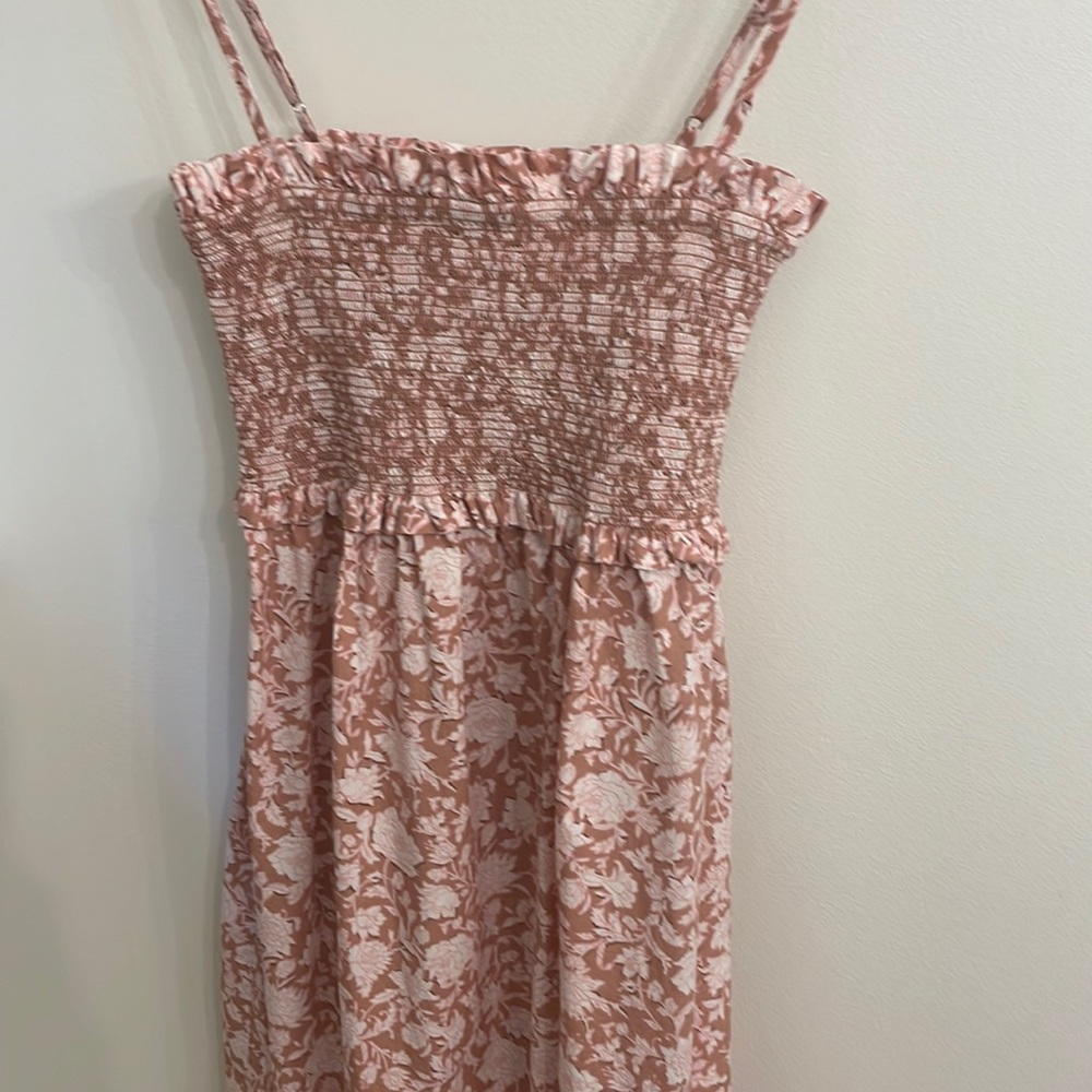 J. crew smocked midi dress